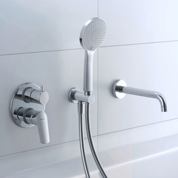 Duravit No. 1 baterie cadă-duș ascuns crom N15210008010