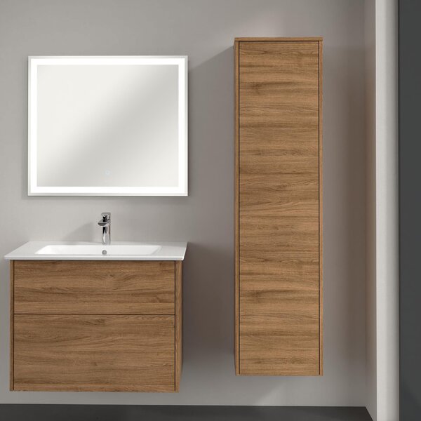 Villeroy & Boch Finero dulap 40x35x155 cm laterala pe perete stejar C53201RH