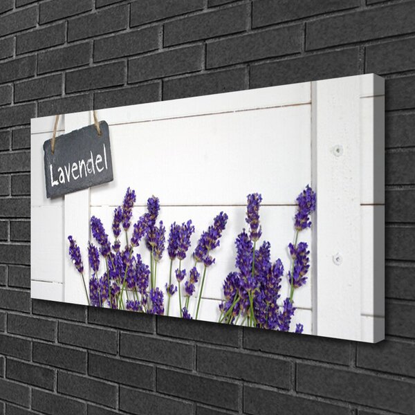 Tablou pe panza canvas Flori Floral violet