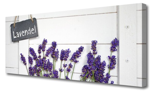 Tablou pe panza canvas Flori Floral violet