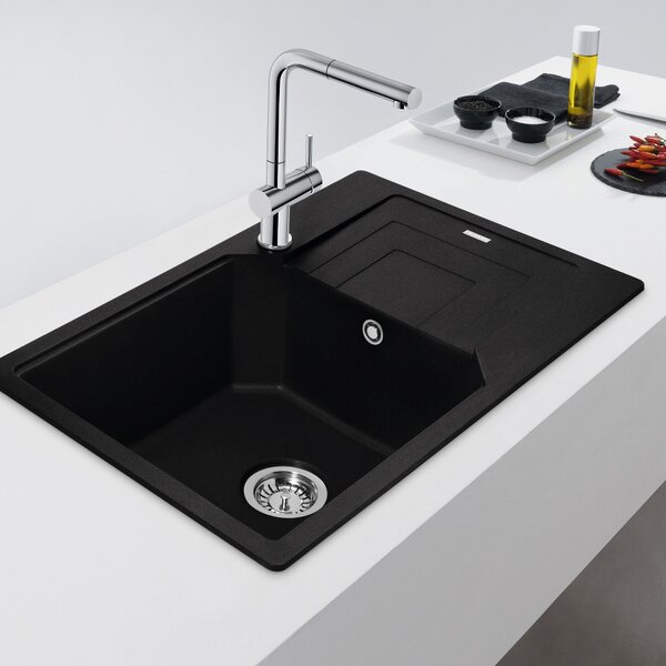 Franke Urban chiuvetă din granit 78x50 cm gri/grafit/onix 114.0687.278