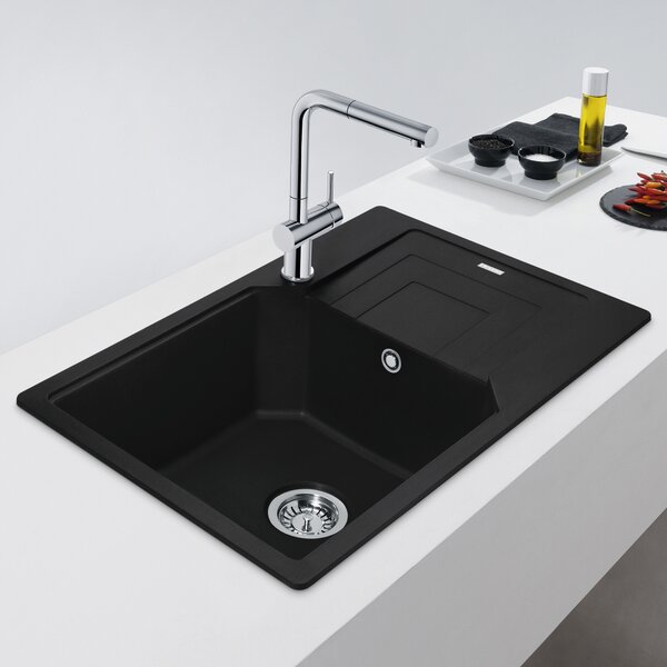 Franke Urban chiuvetă din granit 62x50 cm gri/grafit/onix 114.0687.263