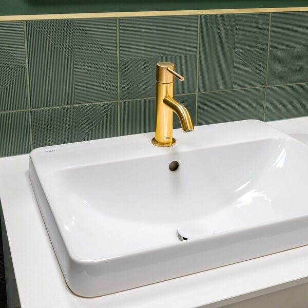 Geberit Variform lavoar 55x45 cm dreptunghiular încastrat alb luciu 500.741.01.2