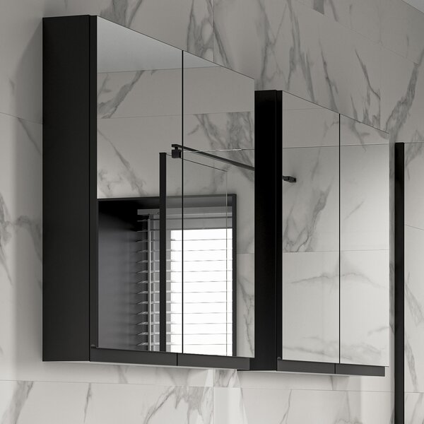 Cersanit Moduo dulap 40x14.4x80 cm cu oglinda antracit S590-071-DSM