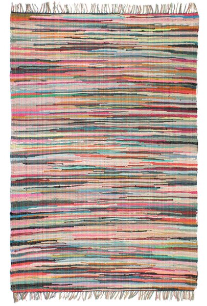 Covor Chindi țesut manual, bumbac, 160 x 230 cm, multicolor