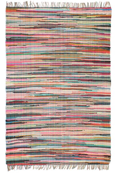 Covor Chindi țesut manual, bumbac, 80 x 160 cm, multicolor