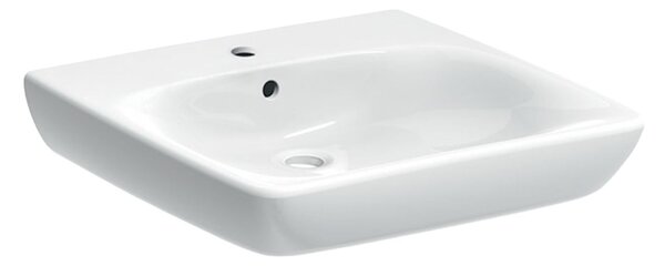 Geberit Selnova Comfort lavoar 65.5x55 cm dreptunghiular clasică pentru persoane cu dizabilități alb luciu 500.188.01.7
