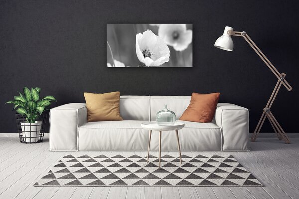Tablou pe panza canvas Maci Floral Gray