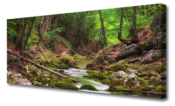 Tablou pe panza canvas Natural Pădurea Verde Maro