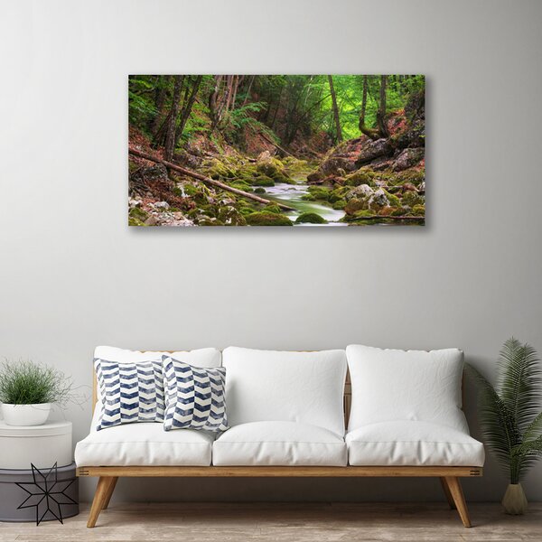 Tablou pe panza canvas Natural Pădurea Verde Maro