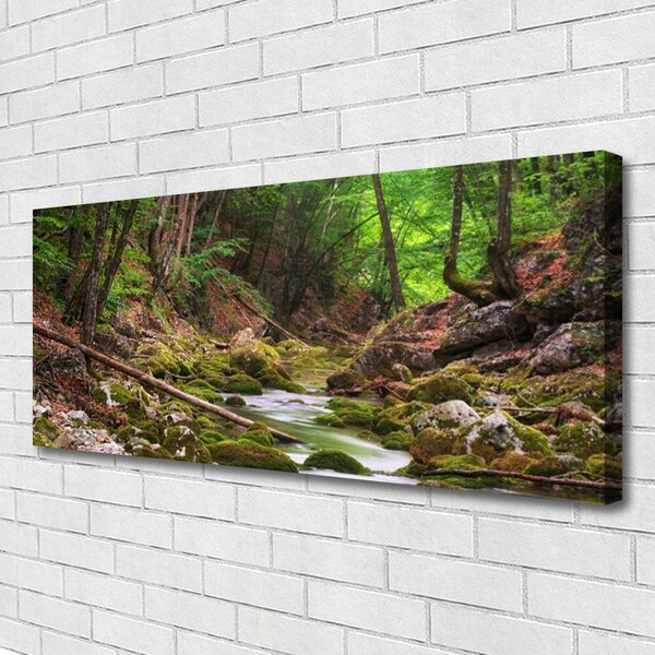 Tablou pe panza canvas Natural Pădurea Verde Maro