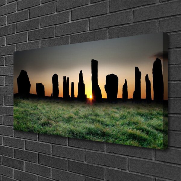 Tablou pe panza canvas Art Rock negru