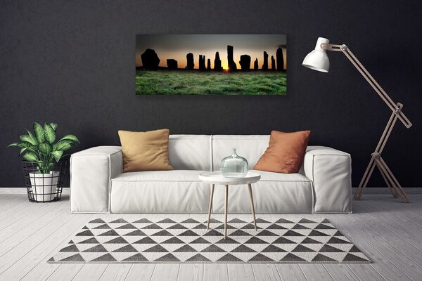 Tablou pe panza canvas Art Rock negru