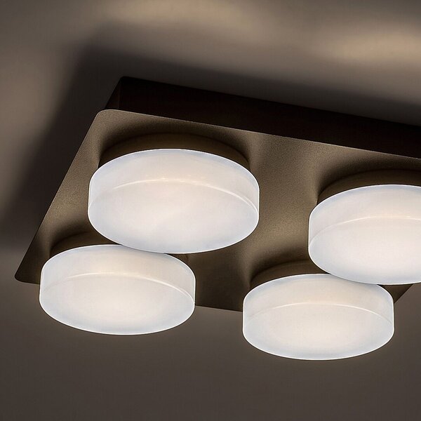 Rabalux Attichus lampă de tavan 4x21 W alb-negru 75004
