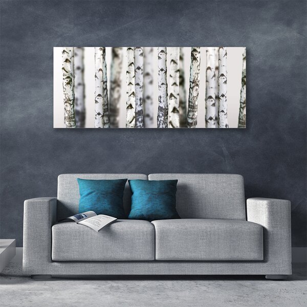 Tablou pe panza canvas Copaci Natura Negru Alb