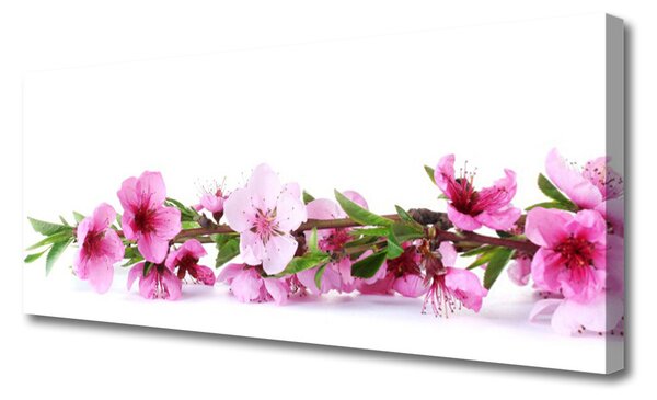 Tablou pe panza canvas Flori Floral Roz Verde
