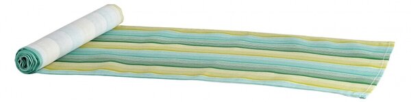 Traversa pentru masa Green Stripes, Heinner Home, 33 x 180 cm, 100% bumbac, verde