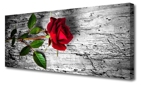 Tablou pe panza canvas Rose Floral Roșu Verde