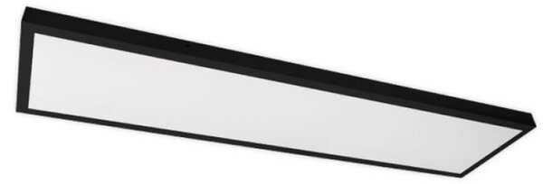 Panou LED SMD dreptunghiular, 2x30W, lumina neutra 4500K, 30 x 120 x 3.8 cm, negru