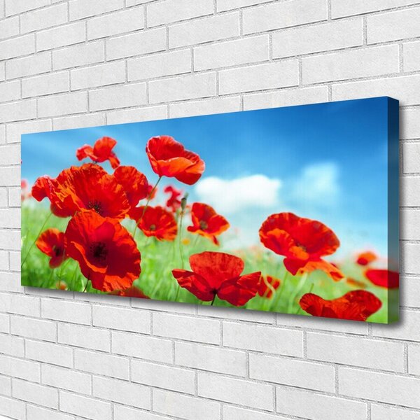 Tablou pe panza canvas Maci Floral Red