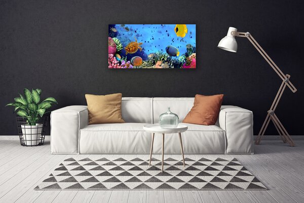 Tablou pe panza canvas Coral Reef Natura Multi