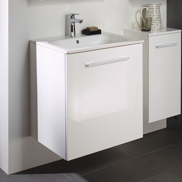 Geberit Selnova Square lavoar cu dulap 60 cm alb 501.236.00.1