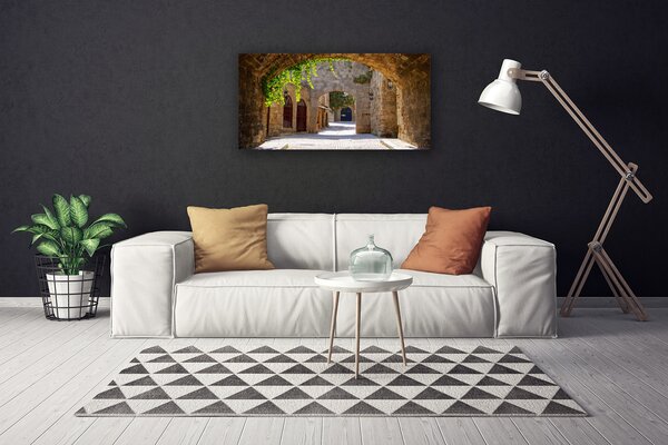 Tablou pe panza canvas Tunel Arhitectura Maro Gri
