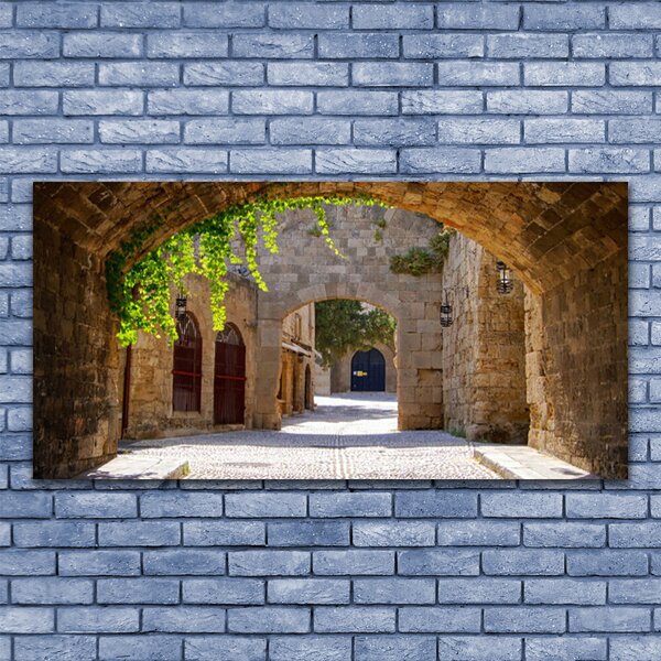Tablou pe sticla Tunel Arhitectura Maro Gri