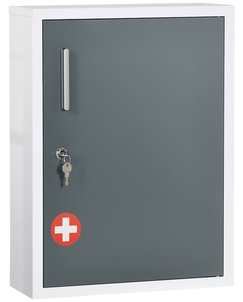 Kleankin Dulap Medicamente pentru Montare pe Perete, cu 3 Nivele, Ideal pentru Baie și Bucătărie, Design Compact și Funcțional | Aosom Romania
