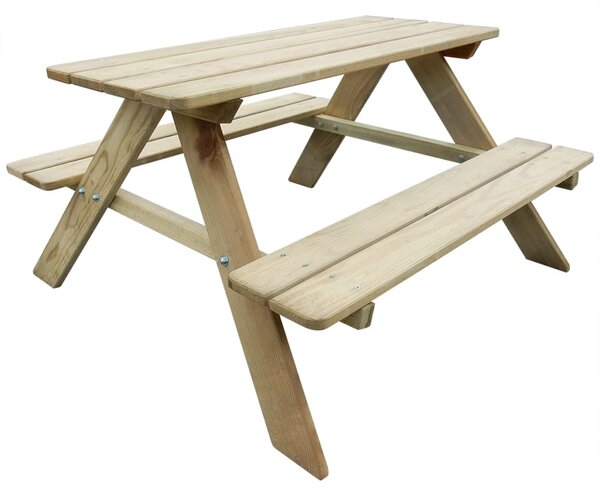 Masă de picnic pentru copii, 89 x 89,6 x 50,8 cm, lemn FSC