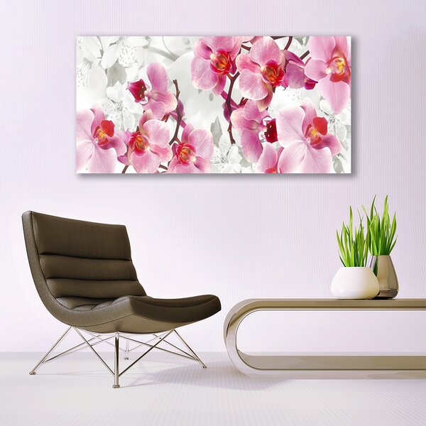 Tablou pe panza canvas Flori roz Floral
