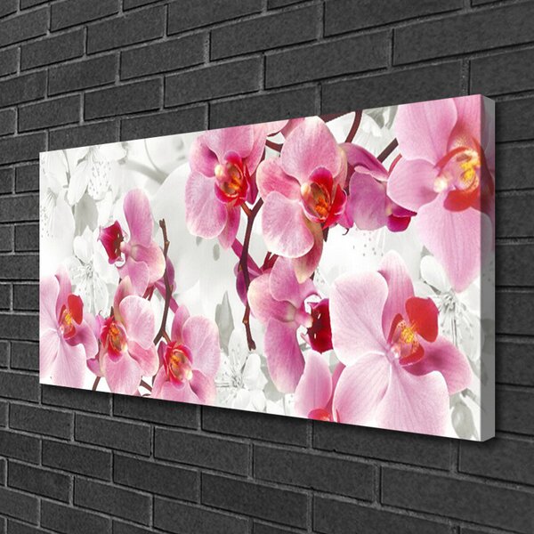 Tablou pe panza canvas Flori roz Floral