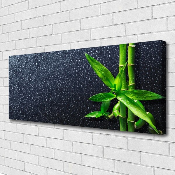 Tablou pe panza canvas Bamboo Tulpini Floral Verde