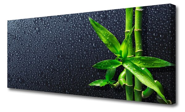 Tablou pe panza canvas Bamboo Tulpini Floral Verde