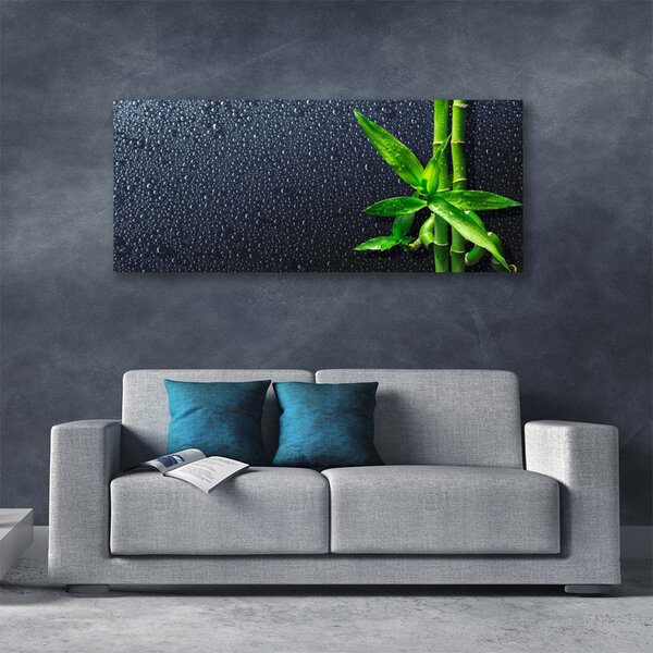 Tablou pe panza canvas Bamboo Tulpini Floral Verde