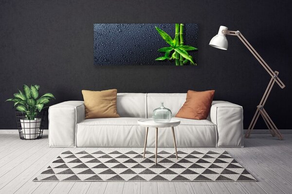 Tablou pe panza canvas Bamboo Tulpini Floral Verde