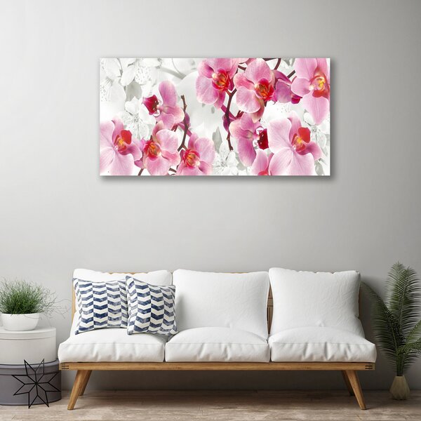 Tablou pe panza canvas Flori roz Floral