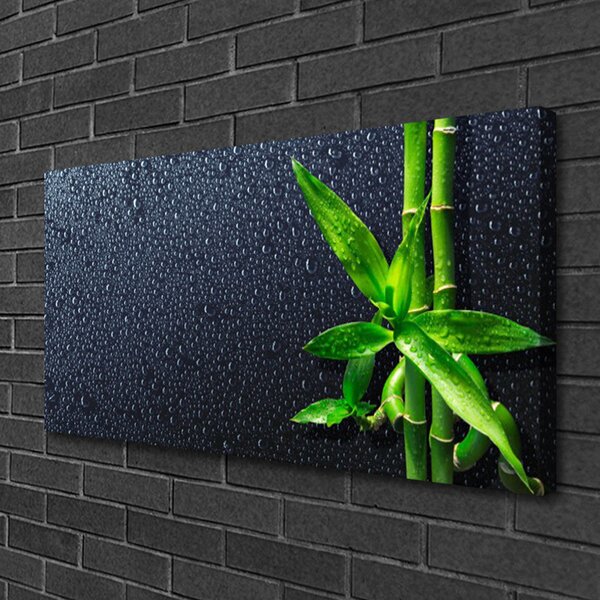 Tablou pe panza canvas Bamboo Tulpini Floral Verde