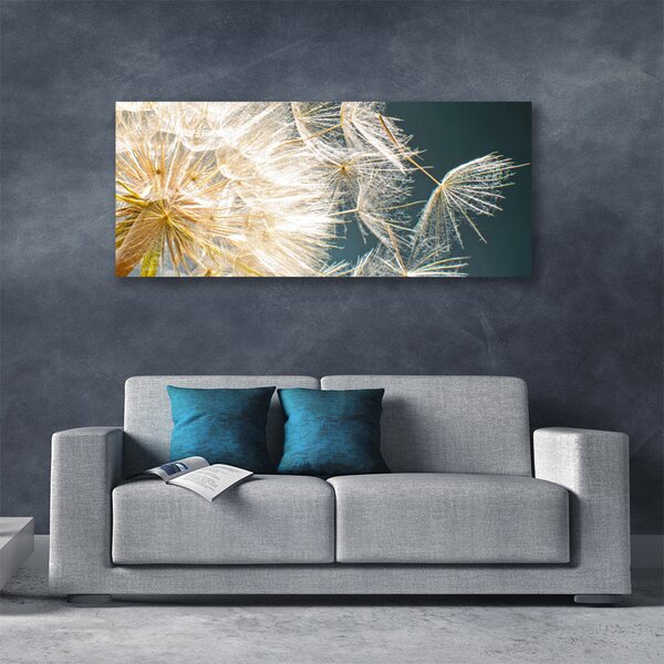 Tablou pe panza canvas Păpădie Floral Alb