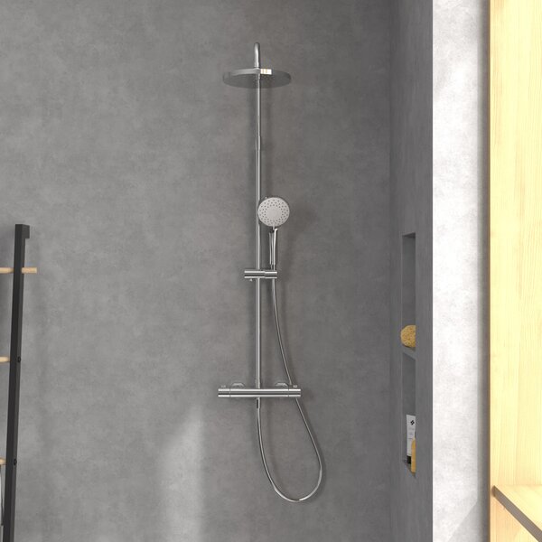 Villeroy & Boch Universal Showers set de duș perete cu termostat cu duș de ploaie crom TVS10900200061