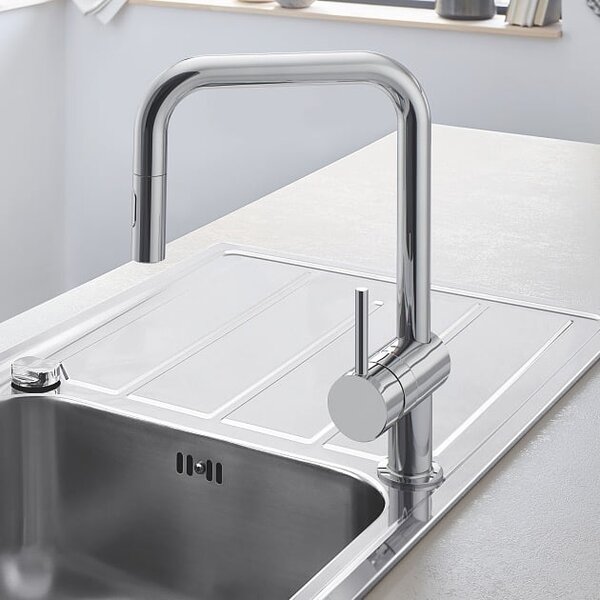 Grohe Minta baterie bucătărie pe picior StarLight Chrome 32322002
