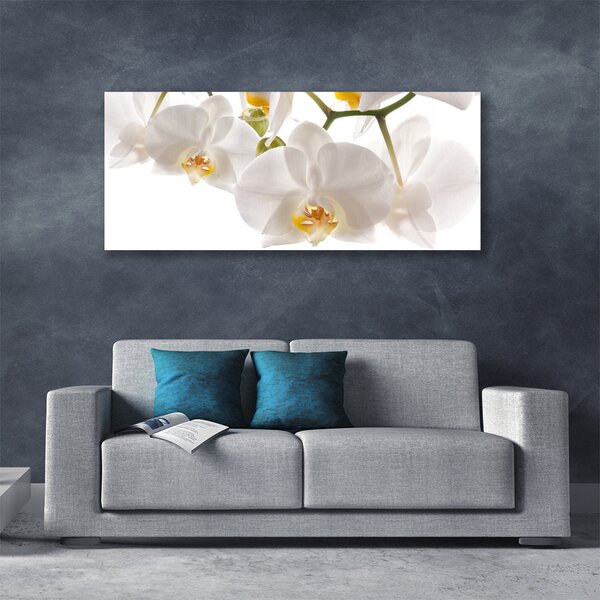 Tablou pe panza canvas Flori Floral alb
