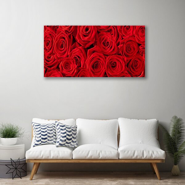 Tablou pe panza canvas Trandafiri Floral Red