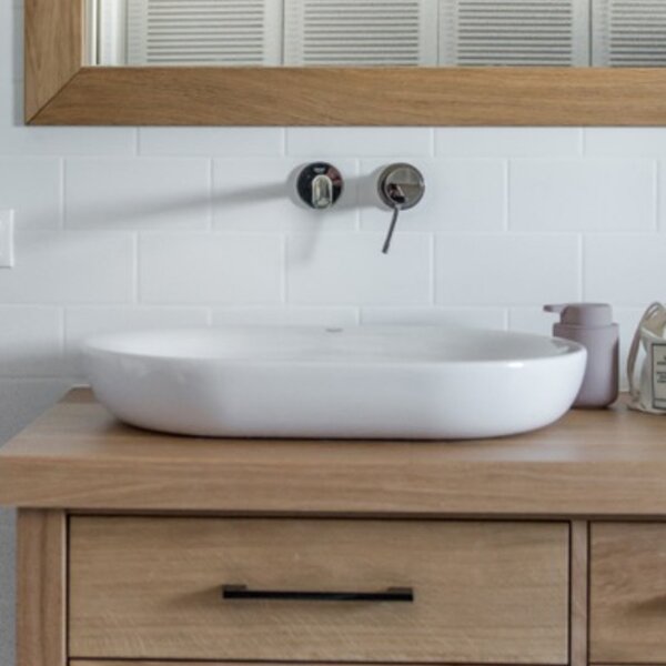 Grohe Essence lavoar 60x40 cm ovale de blat alb luciu 3960800H