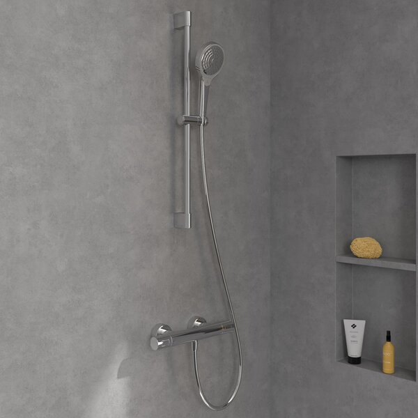 Set baterie de duș Villeroy & Boch Universal Taps & Fittings TVS00001700061, set de duș Villeroy & Boch Verve Showers TVS10900700061