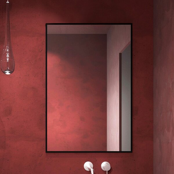 Baltica Design Tiny Border Straight oglindă 60x90 cm dreptunghiular negru 5904107904849