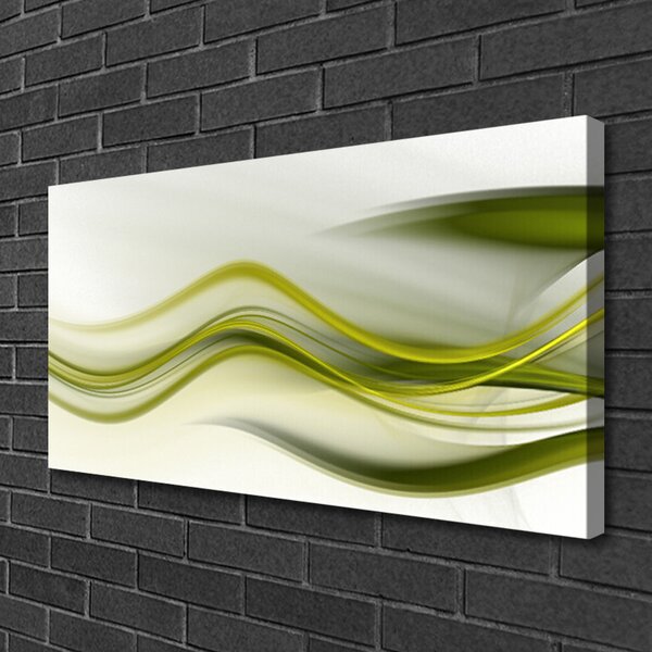 Tablou pe panza canvas Abstract Art Verde Gri Alb