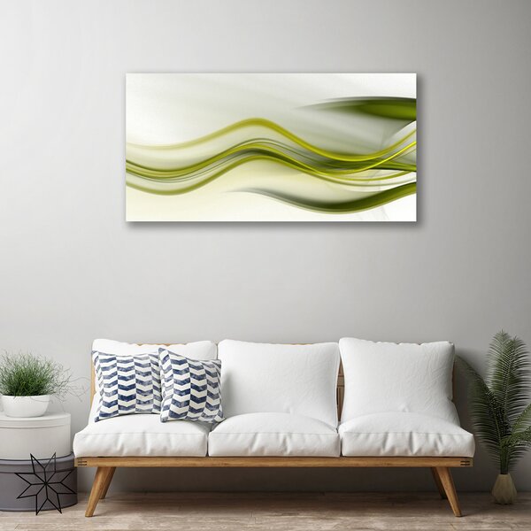 Tablou pe panza canvas Abstract Art Verde Gri Alb