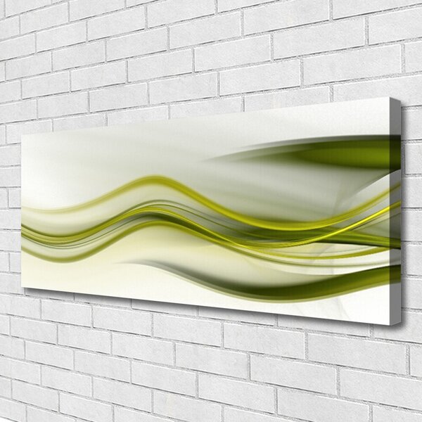 Tablou pe panza canvas Abstract Art Verde Gri Alb