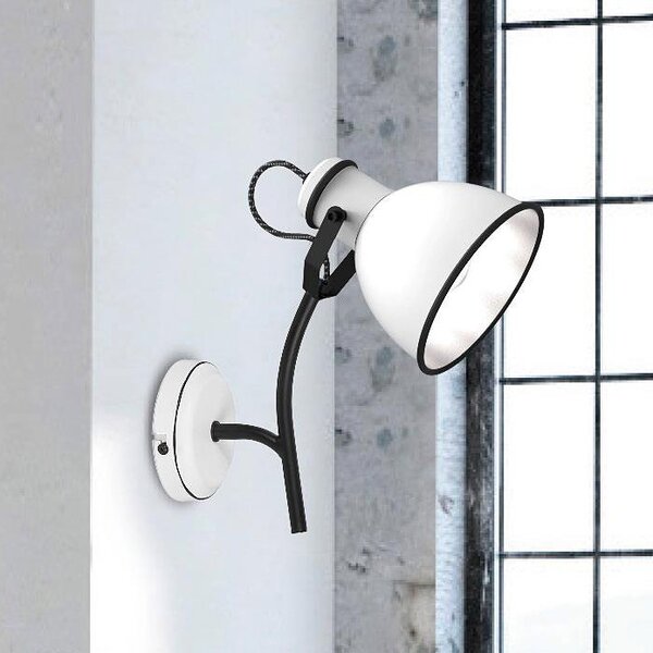 Candellux Zumba lampă de perete 1x40 W alb-negru 91-72122